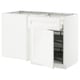 Ikea METOD white kitchen cabinet with pull-out shelf.