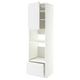 METOD / MAXIMERA High cabinet f built-in appliances, white/Voxtorp matt white, 60x60x220 cm