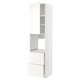 White METOD kitchen cabinet, sleek and minimalist with multiple storage options.