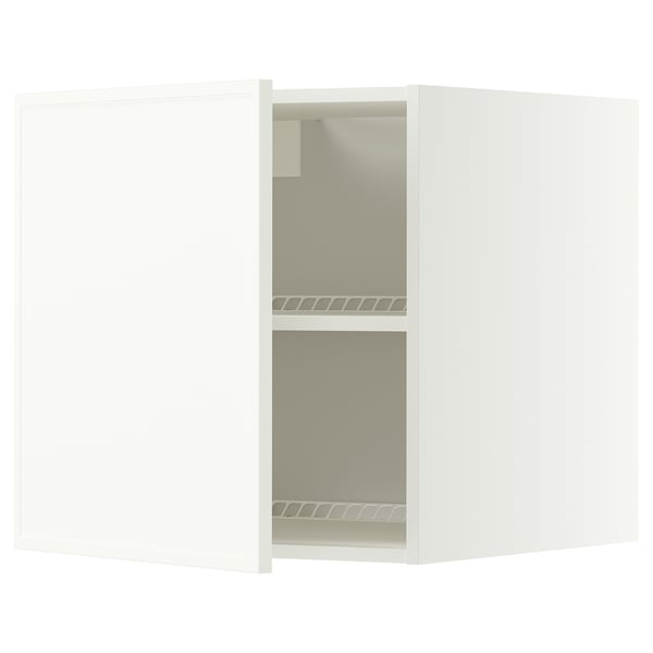 METOD Top cabinet for fridge/freezer, white/Aspudden matt white, 60x60 cm