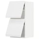 White METOD kitchen cabinet set with minimalist design.