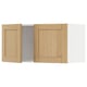 METOD kitchen wall unit, light oak wood, rectangular shape, two doors.