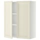Off-white METOD kitchen cabinet, 2 doors, beveled edges, adjustable shelf.