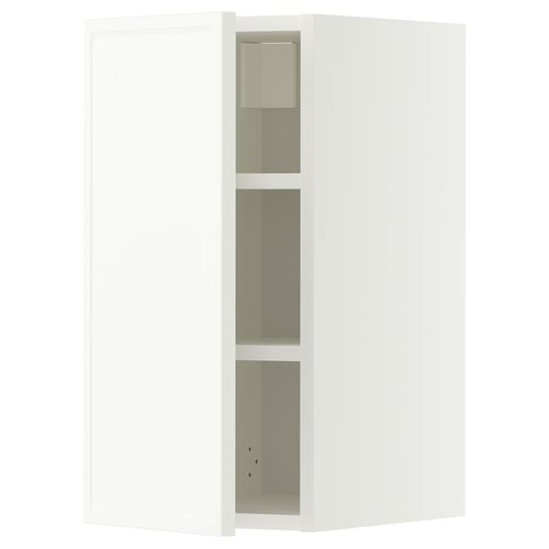 METOD Wall cabinet with shelves, white/Aspudden matt white, 30x60 cm