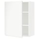 White METOD kitchen cabinet with shelves, modern minimalist design.