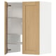 METOD kitchen cabinet. Light wood, rectangular with adjustable shelves.