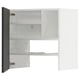 METOD kitchen cabinet in white with adjustable shelves; modern, minimalist design.
