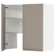 METOD kitchen cabinet, grey-beige, modern minimalist design, adjustable shelves, 25-year guarantee.