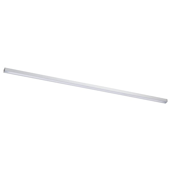 MITTLED kitchen light bar - silver, slim, linear design, anodized aluminium, wide illumination.