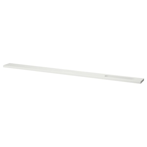 MITTZON: sleek white rectangular light fixture, smooth finish.