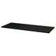 A black MITTZON shelf. It is rectangular, flat, and made of durable, stain-resistant material. Ideal for clean, minimalist decor.