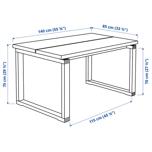 Illustration with measurements for the product: MÖRBYLÅNGA.