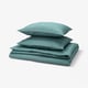 NATTJASMIN Duvet cover and 2 pillowcases, blue-green, 200x200/50x60 cm