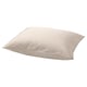 NATTJASMIN cream pillowcase, soft sateen-weave, rectangular shape with envelope closure, made from 60% cotton and 40% lyocell for comfort.