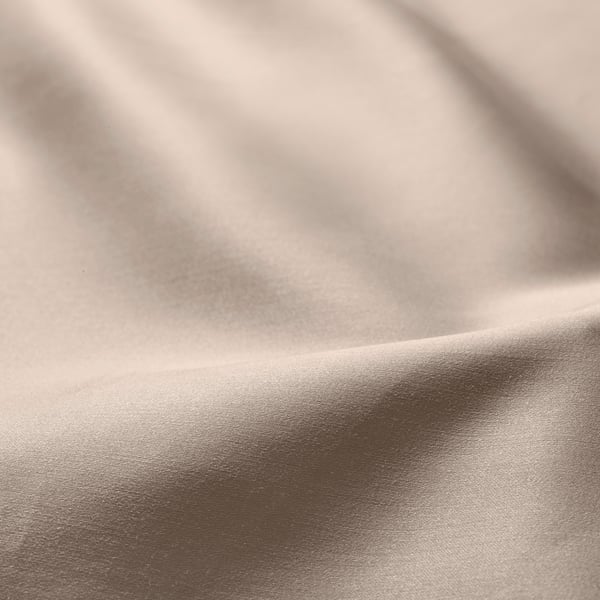 Soft, smooth bedsheet with subtle sheen. Luxurious fabric, likely high-quality cotton and lyocell blend.