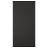 Black rectangular NICKEBO panel, sleek, modern, recycled materials.