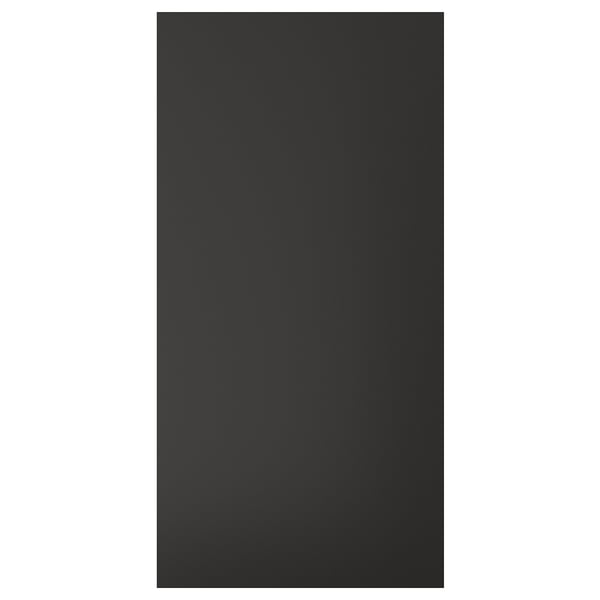 Black rectangular panel from NICKEBO, sleek modern design, recycled materials with black foil finish.