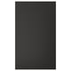 Black NICKEBO cabinet front, square, simple style, recycled materials.
