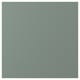 Grey-green square NICKEBO cabinet door, smooth matt finish, modern straight edges.