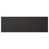 Black rectangular NICKEBO panel, modern and sleek, made from recycled materials.