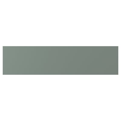 NICKEBO drawer in greenish-grey, smooth, rectangle.