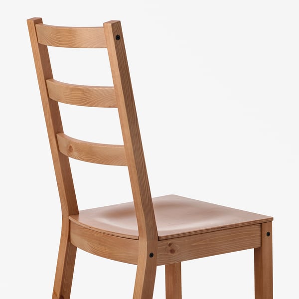 Wooden high-back chair, comfortable & supportive.