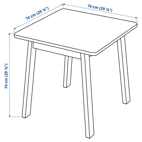 Illustration with measurements for the product: NORRÅKER.