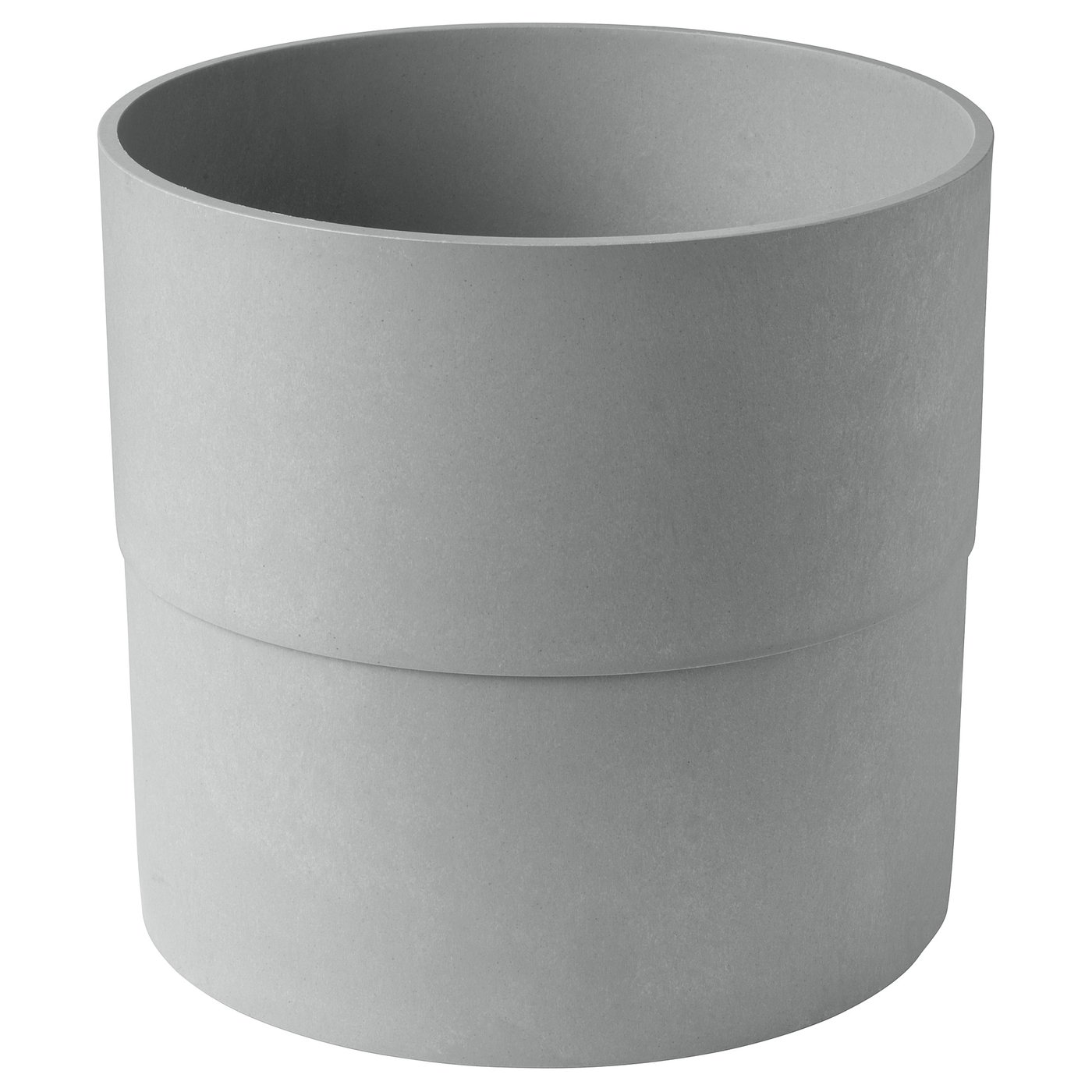 Grey recycled plastic planter