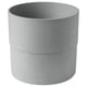 Grey recycled plastic planter