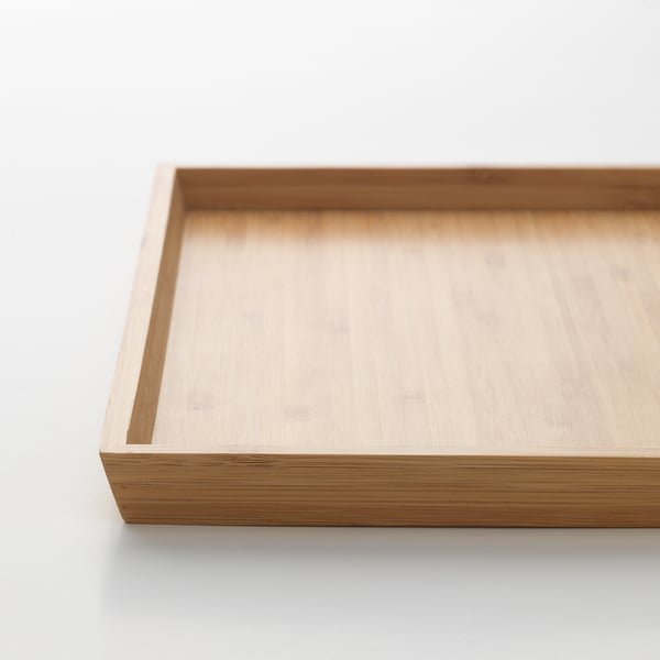 Elegant bamboo tray. Lightweight, hardwearing, smooth finish. Ideal for serving.