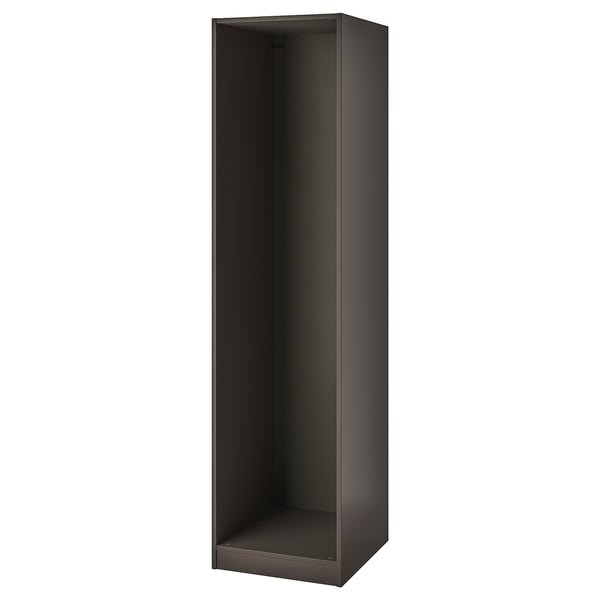PAX wardrobe frame, black, rectangular, modern.