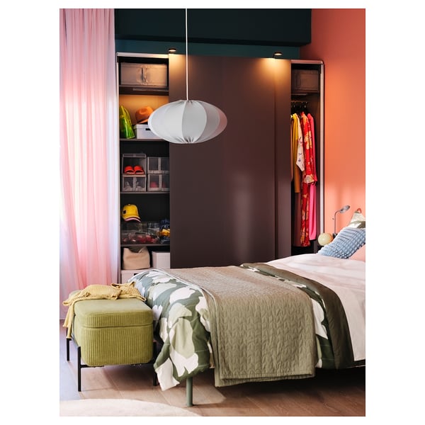 PAX Wardrobe frame, dark grey, 100x58x236 cm