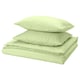 PILTANDVINGE light green bed set, recycled polyester, rectangle with envelope closure.