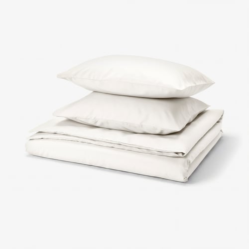 PILTANDVINGE Duvet cover and 2 pillowcases, white, 240x220/50x60 cm