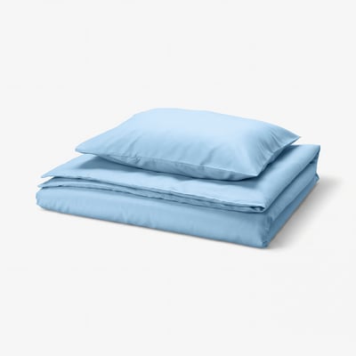 PILTANDVINGE Duvet cover and pillowcase, light blue, 150x200/50x60 cm