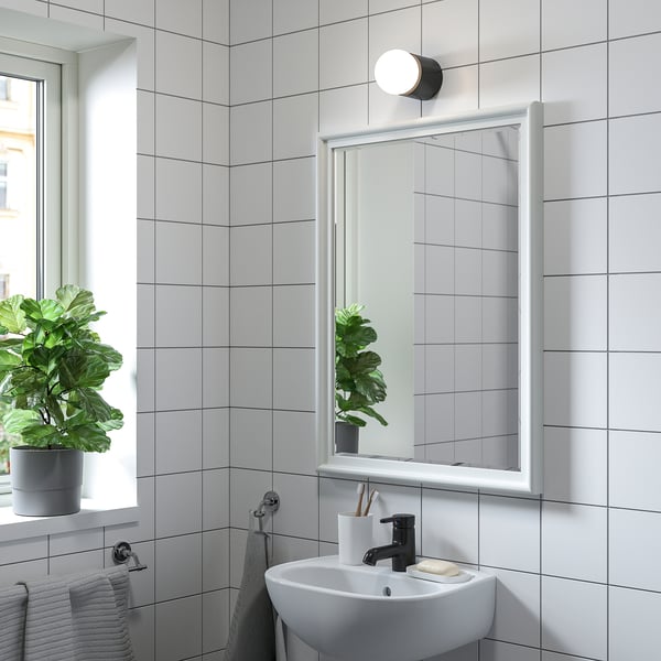 PINGSTSYREN Mirror, white, 60x80 cm