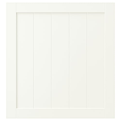 The PIPMAKARE door in white with a simple design and fibreboard core.