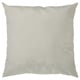 Light beige, square pillow with subtle chevron pattern, recycled polyester.