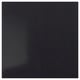 Black rectangular quartz wall panel, smooth and sleek.