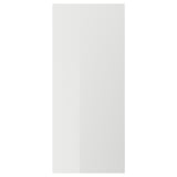 RINGHULT, grey glossy kitchen door, rectangular, easy-clean, durable particleboard.