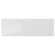 RINGHULT grey, glossy kitchen drawer front. Rectangular, seamless, modern design.
