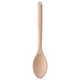 RÖRT wooden spoon, natural beech, single handle, smooth surface.