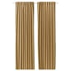 Pair of SANELA beige velvet curtains with rod pocket, elegantly draped, offering light philtre and sound dampening.