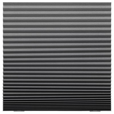 SCHOTTIS blackout blind, rectangular, striped in grey, made of recycled polyester.