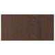 Dark brown wood panel with detailed grain pattern.