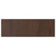 Wooden furniture panel, dark brown, oak veneer, rectangular, modern design.