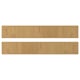 Two wood panels, light brown, rectangular, side by side, oak veneer, solid wood edge.