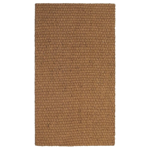 SINDAL natural coir doormat, rectangular shape, textured weave, durable & natural look.