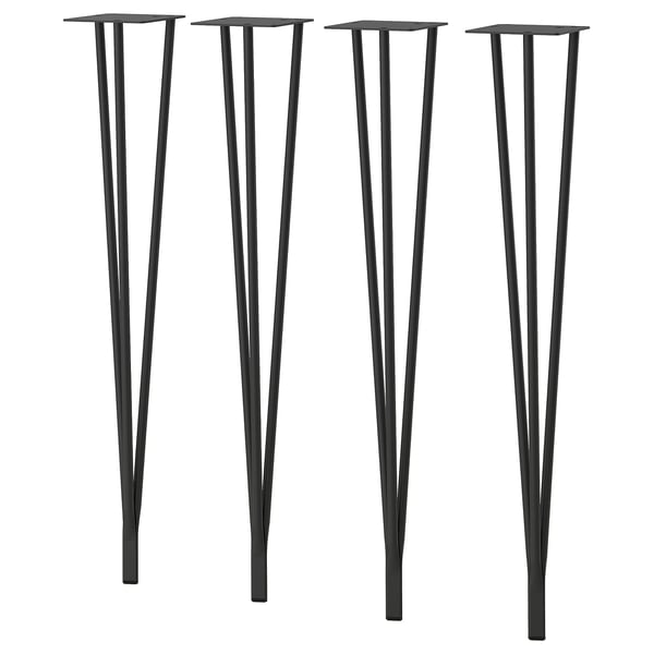 SKÅLSTA Table leg, hairpin black-grey