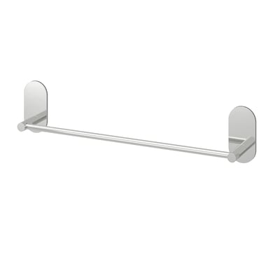 SKOGHALL wall-mounted towel rail in chrome, simple design, self-adhesive attachment.